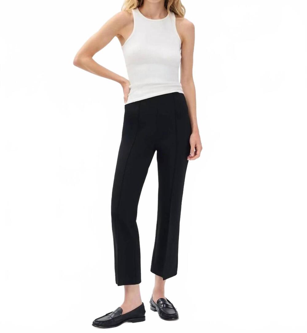 NEW RAG & BONE irina ponte kick flare pants in black plaid